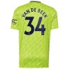 Camiseta de fútbol Manchester United Van De Beek 34 3ª equipación 2022/23 Camiseta de fútbol Manchester United Van De Beek 34 3ª equipación 2022/23